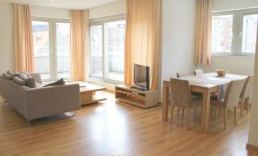 PARLEMENT EUROPEEN:Magnifique appartement meublé-2ch-terrasse